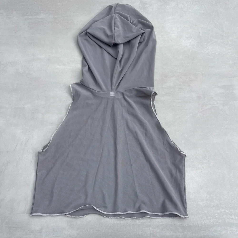 Mesh Hooded Rave Tank Top - Picture 3 of 3